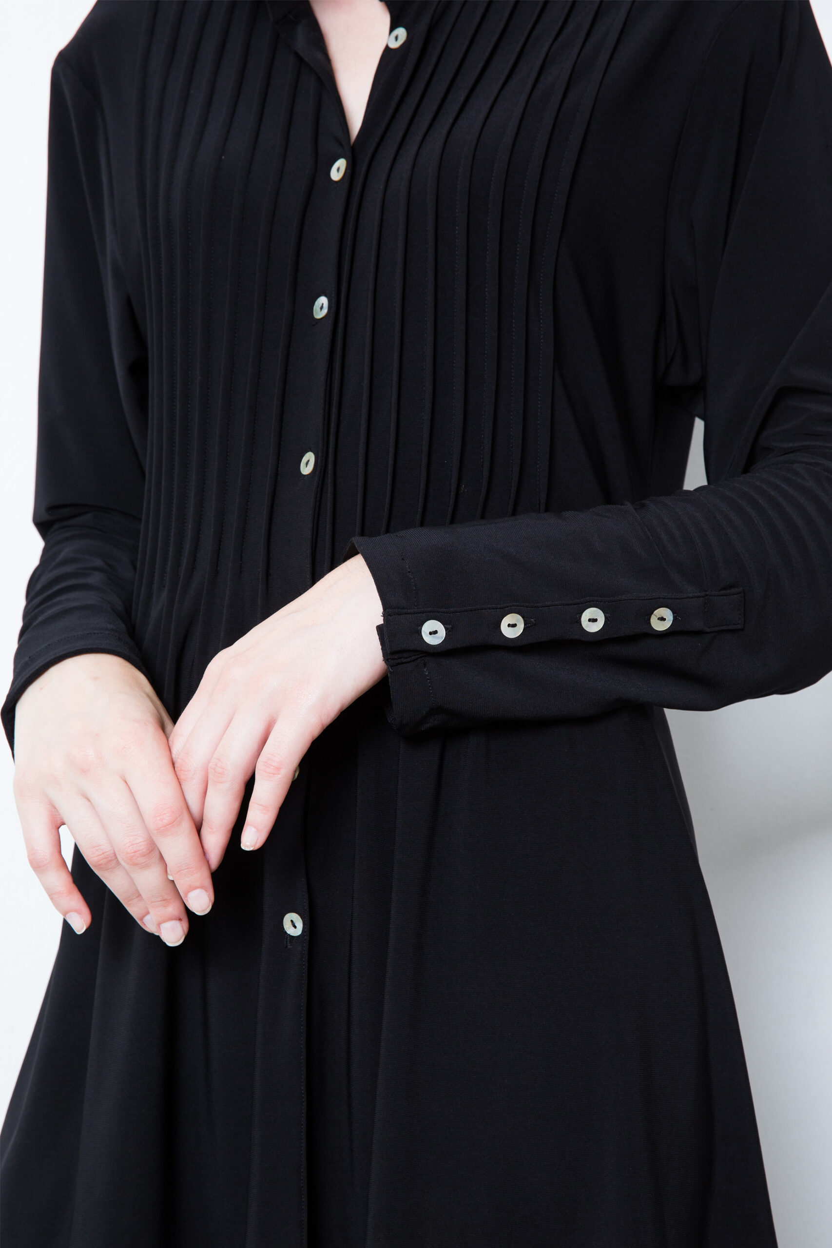 ATHENS pintuck top